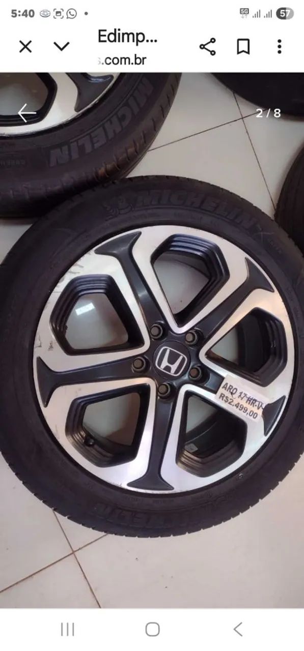 Pneu aro 17 HRV 16 Hyundai 