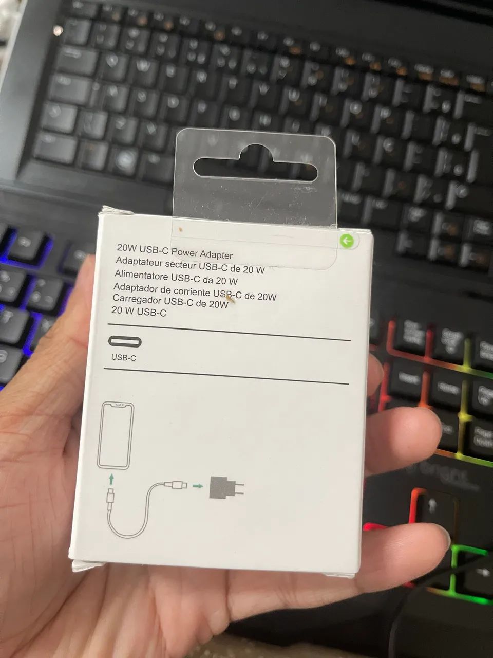 Fonte Apple USB-C 20W Original Lacrada - Foto 2