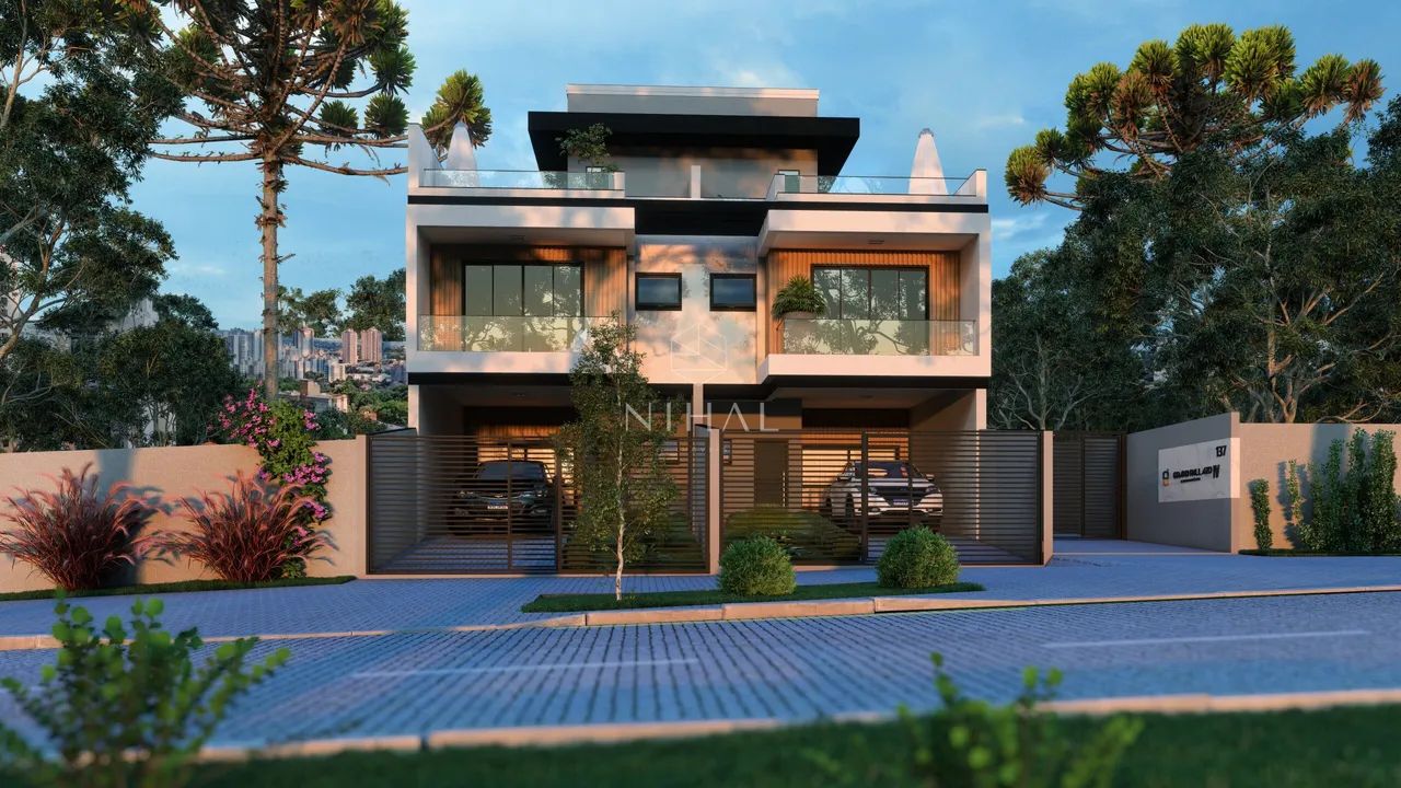 Sobrado no Guabirotuba: Grand Pallazo IV com 135m2, 3 Quartos e Atico