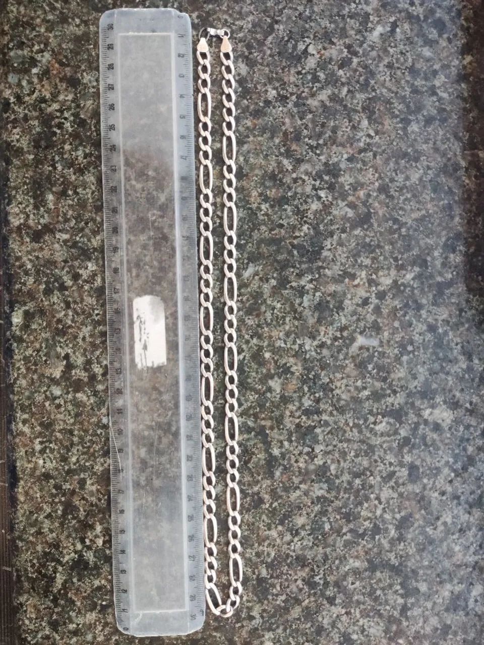 Corrente de prata, 60 cm 7 mm