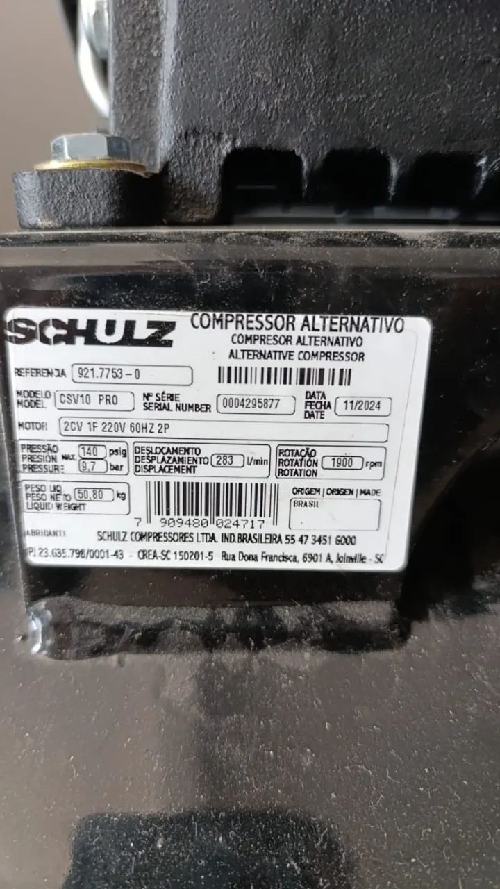 Compressor de ar434778551784591363