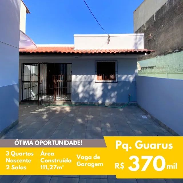FIT - Casa Linear - Pq. Guarus - 3 Quartos - Nascente - 111,27m²