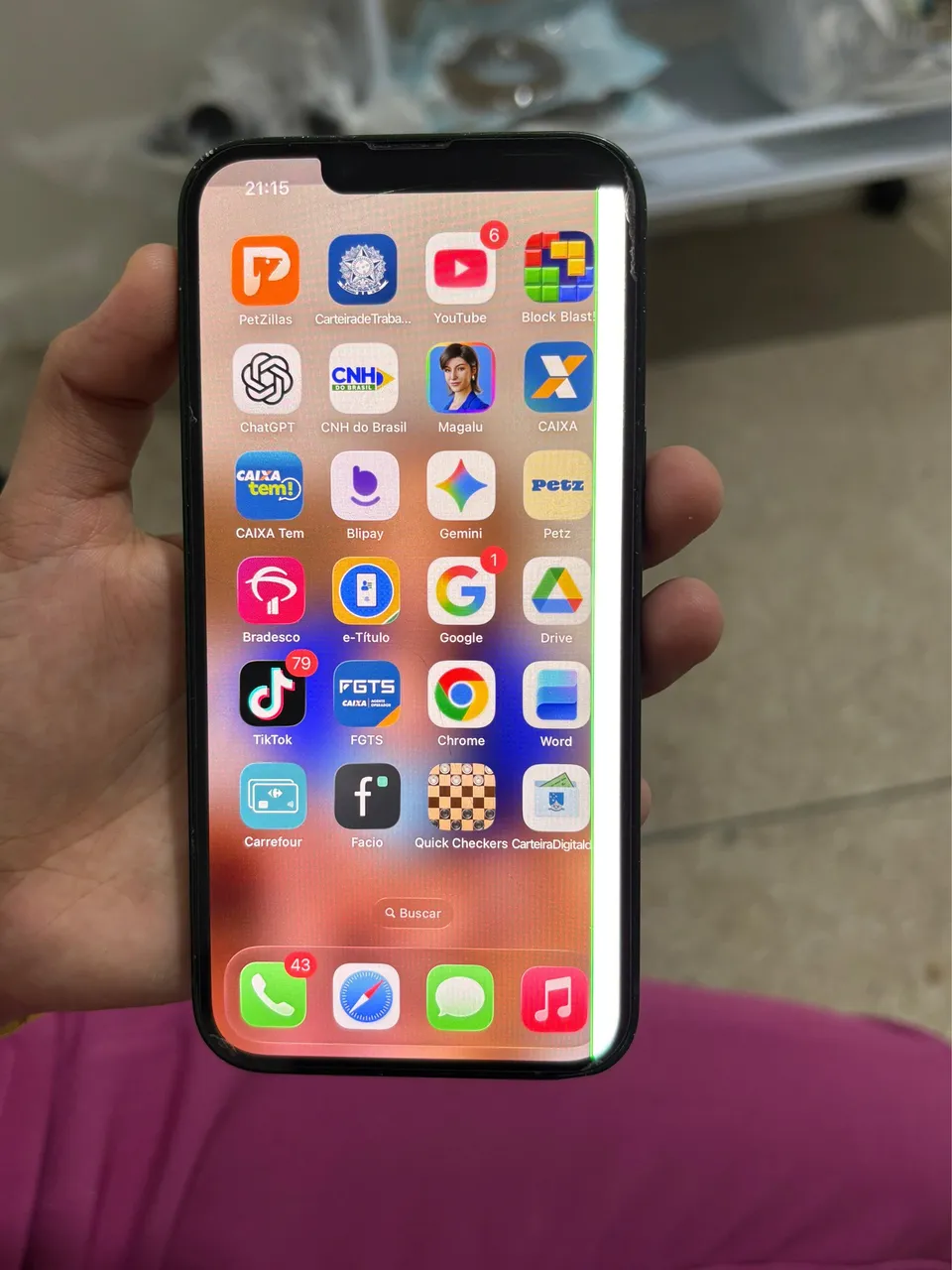iPhone 12 Pro 128 Gb Prata, seminovo sem Face ID câmera frontal