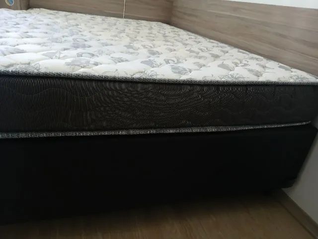 Cama de casal com colchão em excelente estado, ortobom - Foto 4