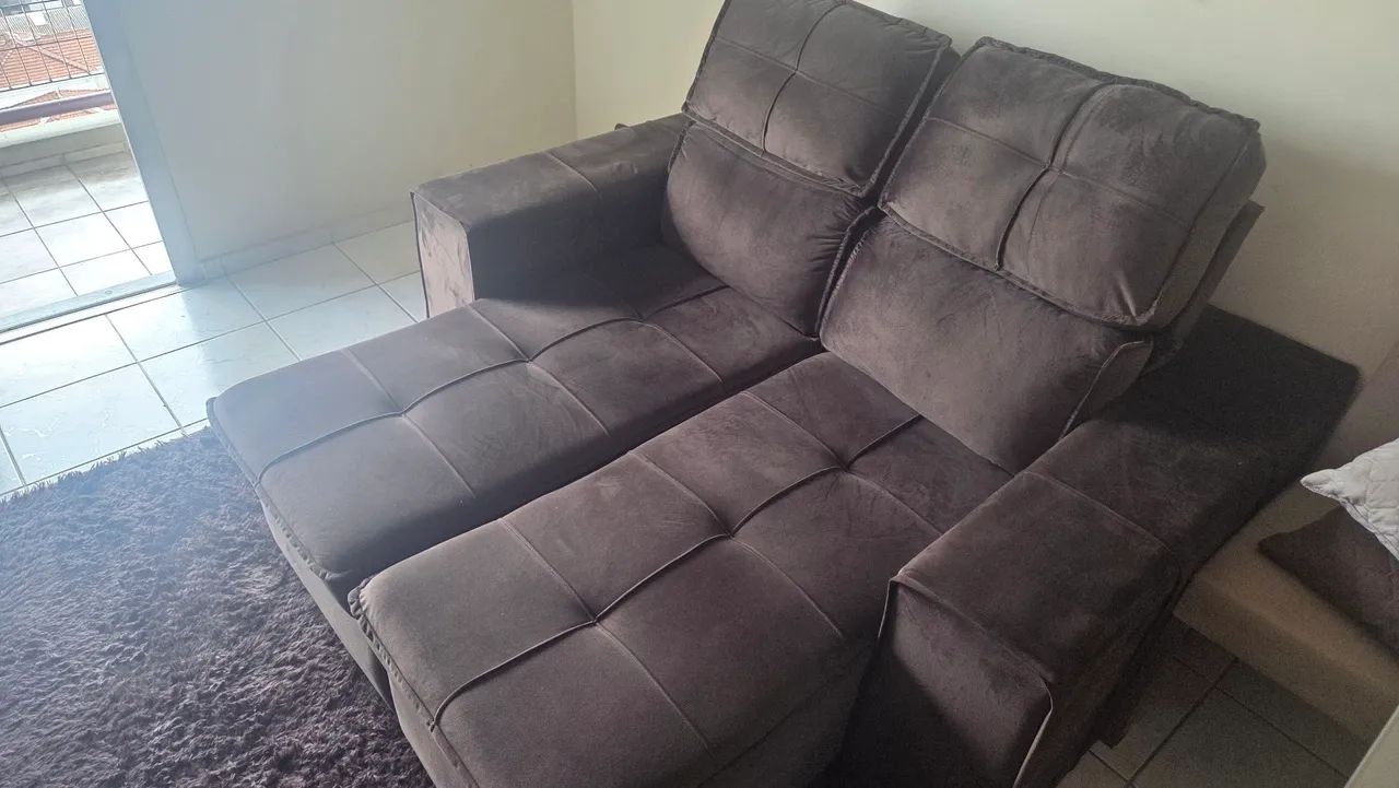 Sofá Retrátil Gralha Azul Denton 1,60x1.6065580435093890120