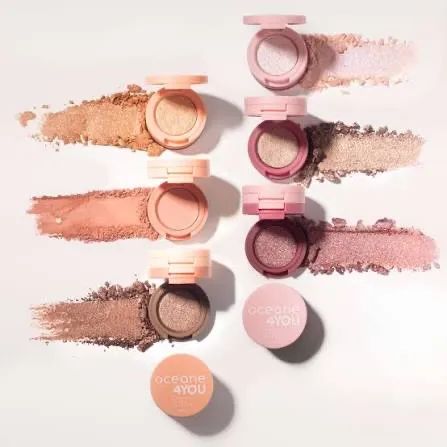 TRIO DE SOMBRAS 4,6G OCEANE - Rosa ou laranja  - Foto 2
