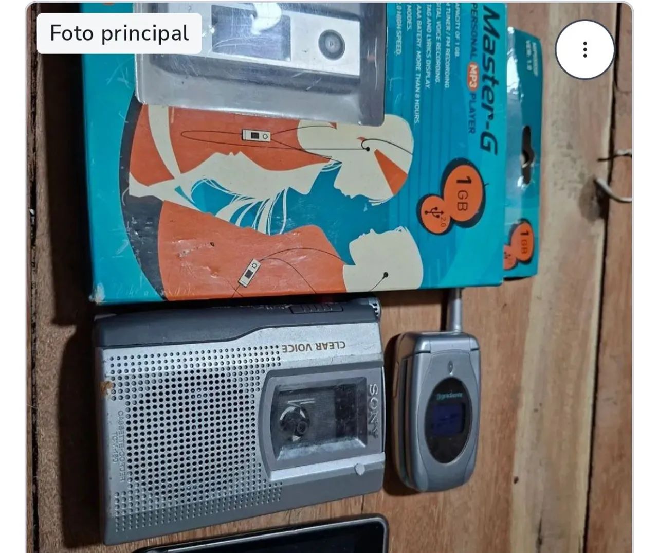Antiguidades Gravador ,celular e pendrive 