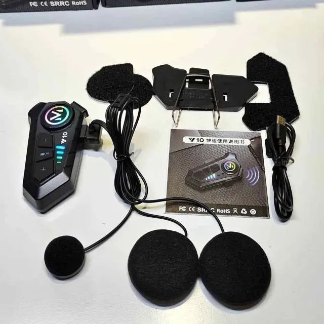 Intercomunicador Bluetooth para Capacete WOOSH V10 | Música, GPS e Chamadas - Foto 2