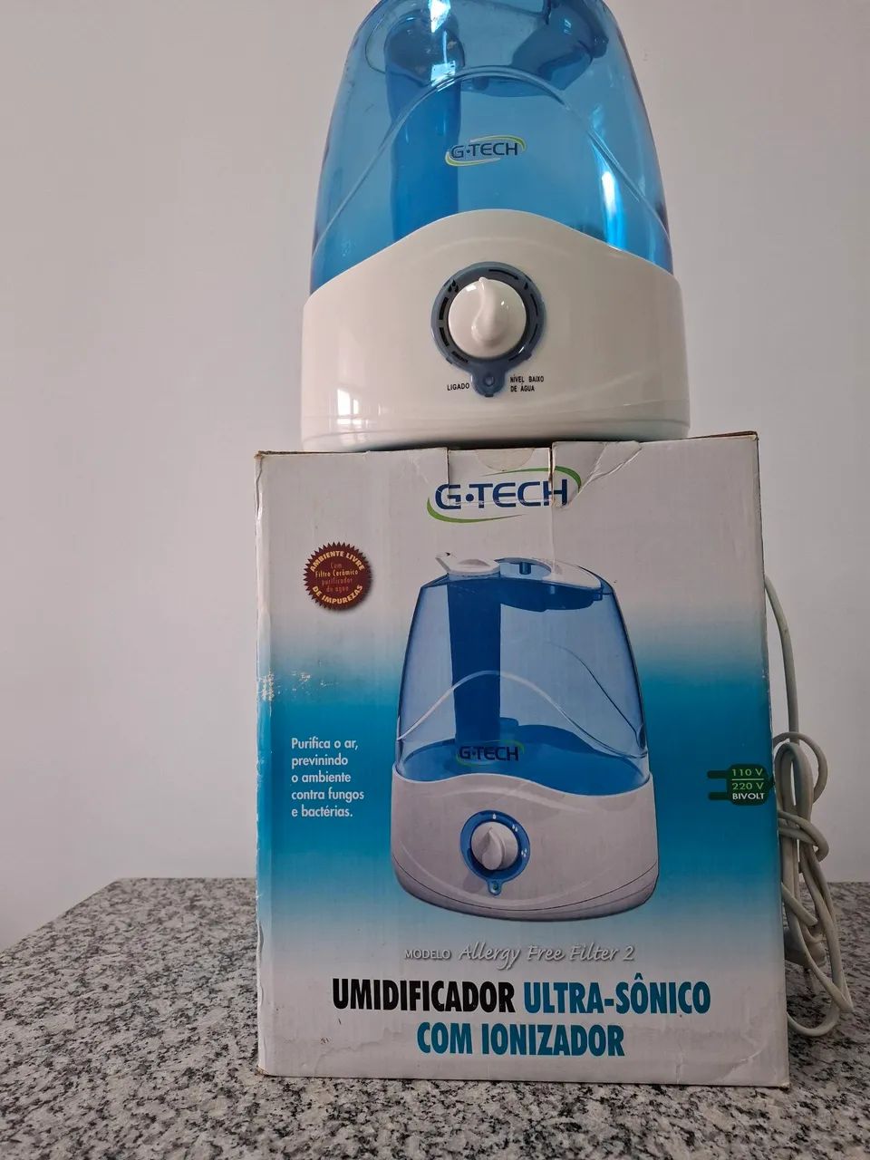 UMIDIFICADOR ULTRA-SÔNICO COM IONIZADOR  - Foto 3