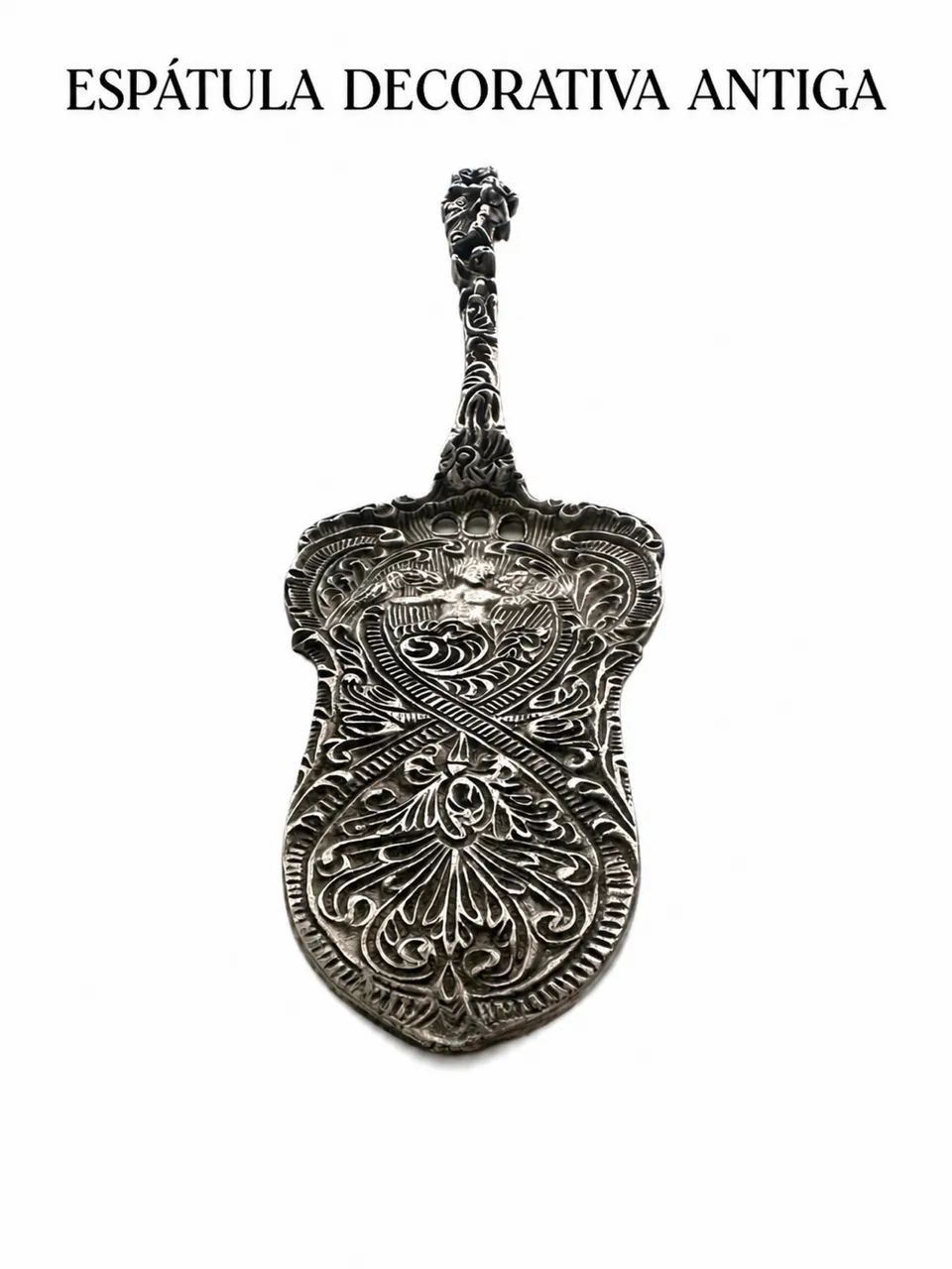     Espátula Decorativa de Estilo Barroco Antigo