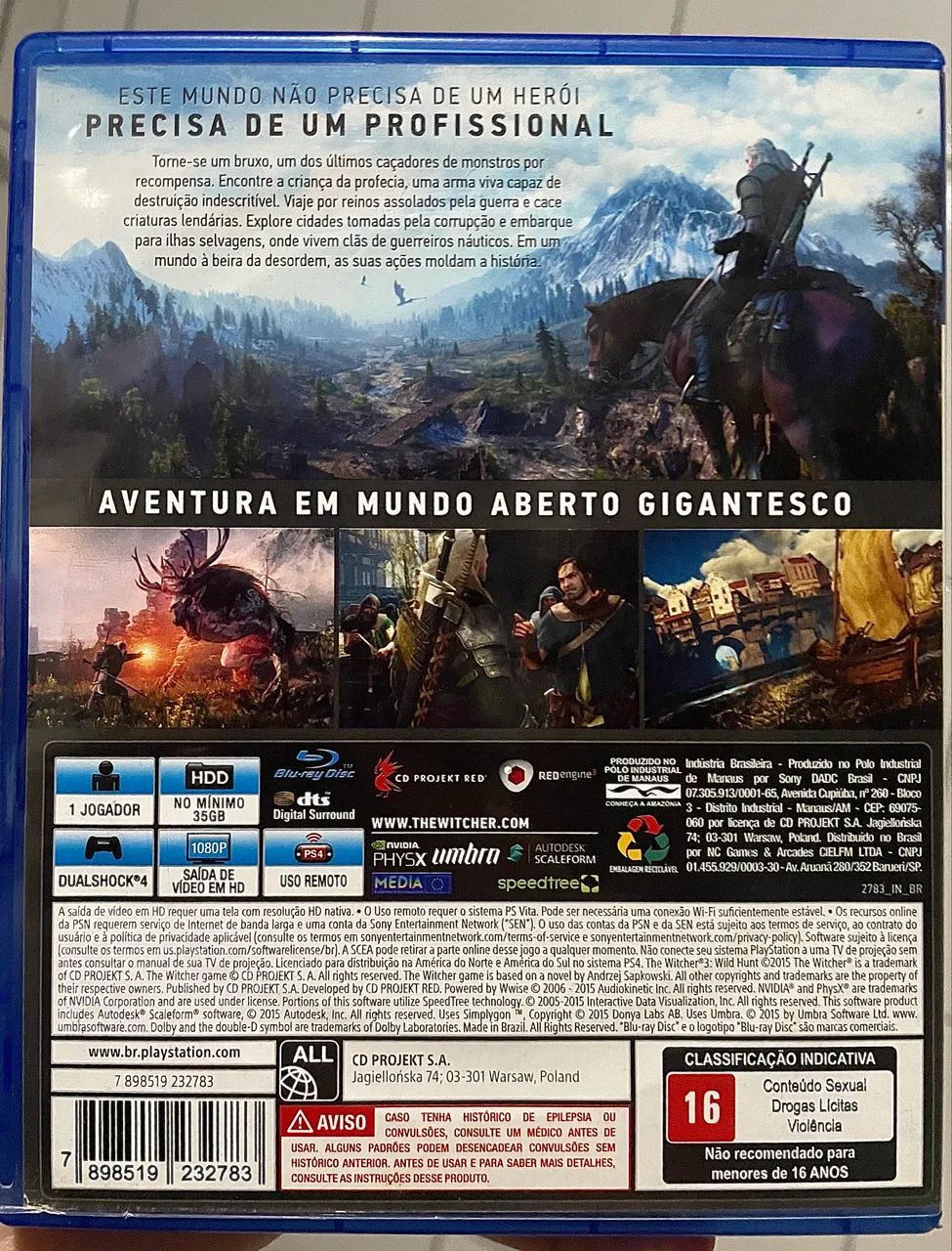 Jogo The Witcher 3: Wild Hunt - PS4 - Foto 2
