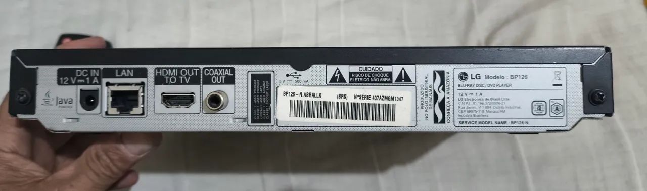 Reprodutor/Player Blu-ray LG BP126 - Foto 4