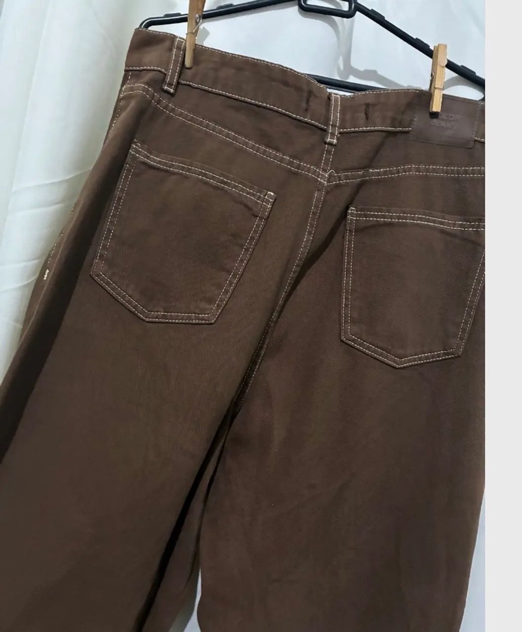 calça wide leg marrom c&a - Foto 2