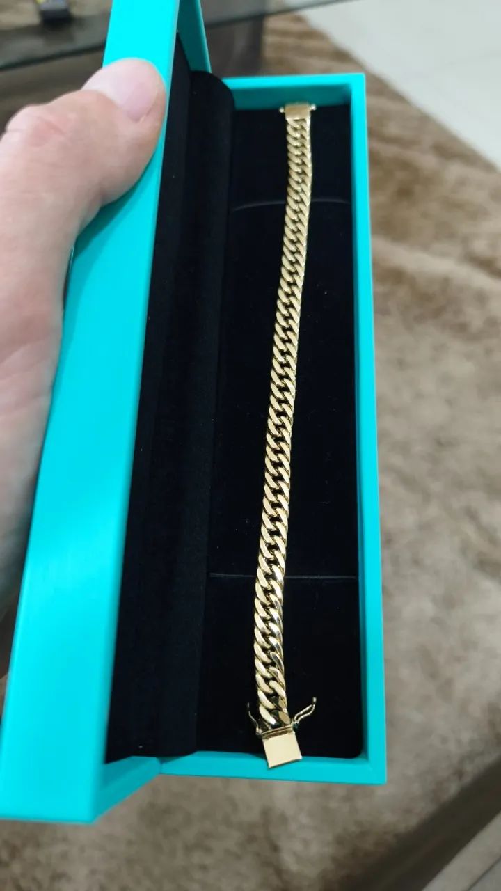 Corrente e pulseira de ouro 18k - Foto 3