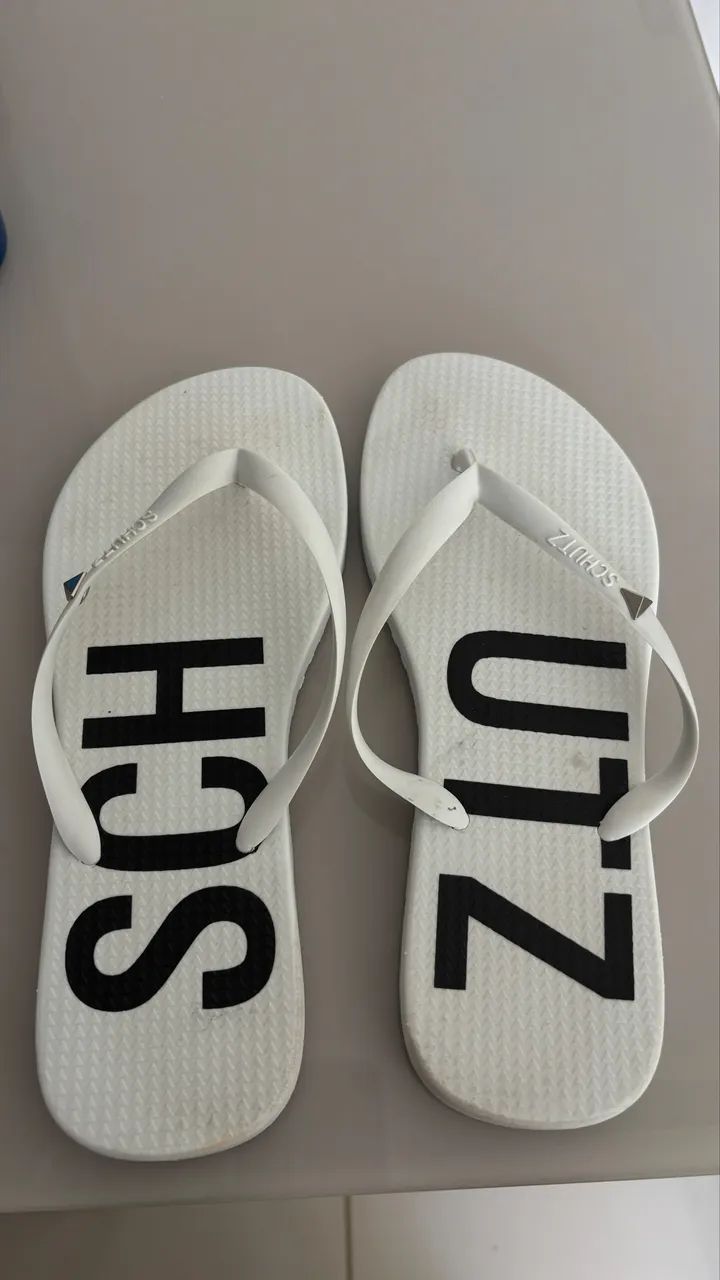 Chinelo Schutz branco - 35/36