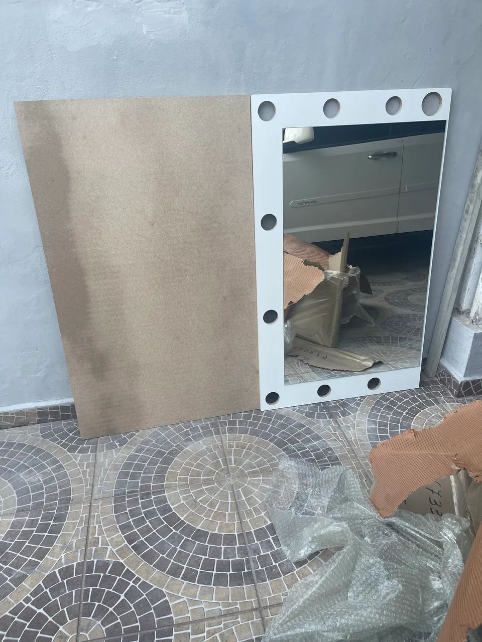 Espelho para penteadeira com espaço para luz - Foto 5