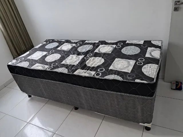 Cama box solteiro seme nova D28 Rs 280.00 - Foto 2