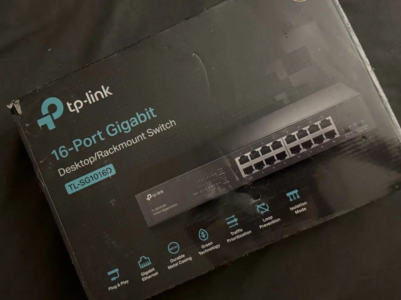 Switch TP-Link TL-SG1016D - 16 Portas Gigabit - Foto 4