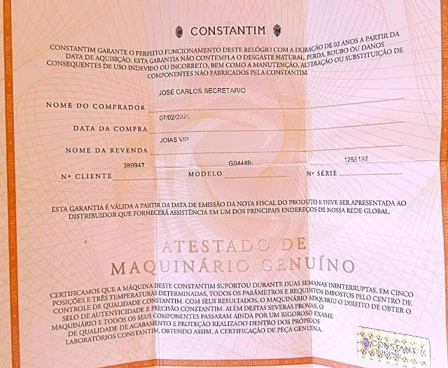Relógio Automático Constantim Skeleton Hive Blue (modelo G0444B) - Impecável - Foto 5