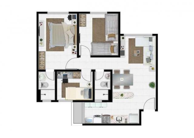 Bons Ventos - 57m² - Caucaia, CE - ID7537 - Foto 13