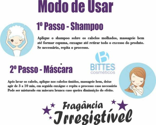 Kit Silver Matizador Desamarelador Cabelo Loiro Platinado Shampoo 500 ml Máscara 500 ml - Foto 4