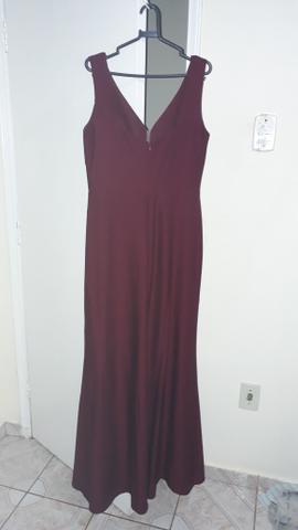 vestido marsala bom retiro