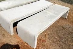 Bancos de concreto sem encosto. - Foto 5