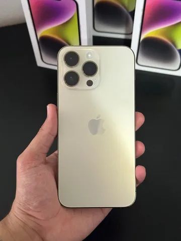 iPhone 14 Pro Max 256gb Gold Garantia 6 meses - Celulares e