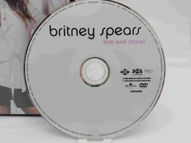 Dvd Britney Spears - Live And More! - Original Show E Clipes (Usado) - Foto 2
