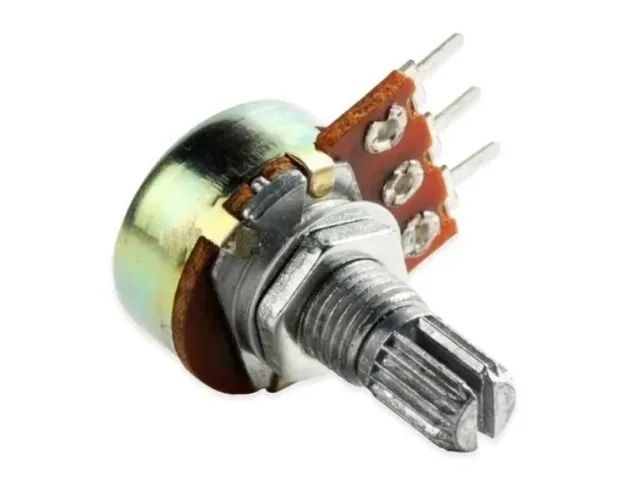 Potenciômetro 100k Linear Eixo Estriado 15 Mm Wh148 B100k  KIT 2 Unidades   COD-CP586  - Foto 2