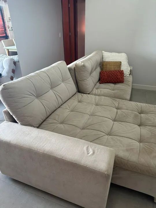 SALDÃO! ESTAMOS DE MUDANÇA.  Vendo sofá retrátil 2,8m - Foto 3