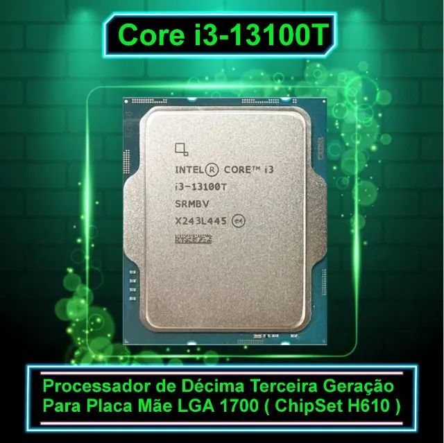 Processador Core i3 13100T 4.20Ghz LGA 1700 Sem Coler