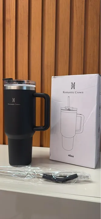 Caneca Térmica 500ml - 12h Frio 8h Quente - Tampa e Canudo