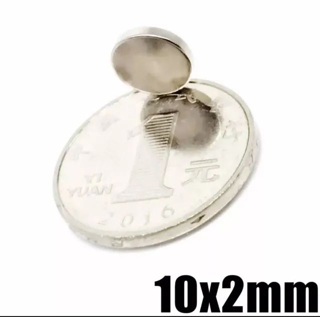 Imã neodimio 10x2mm super fortes  - Foto 2
