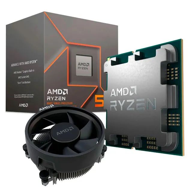 Processador AMD Ryzen 5 8600G 4.3GHz (5.0GHz Turbo), AM5, Novo, Lacrado