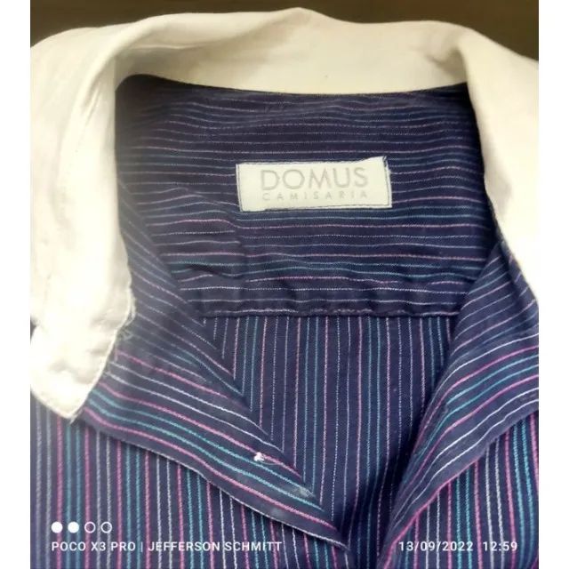 Camisa Social Domus Manga Longa Tamanho: 2(P) - Foto 2
