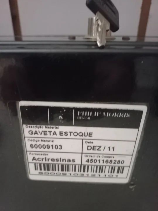 Gaveta estoque 35x48  com chave  - Foto 2