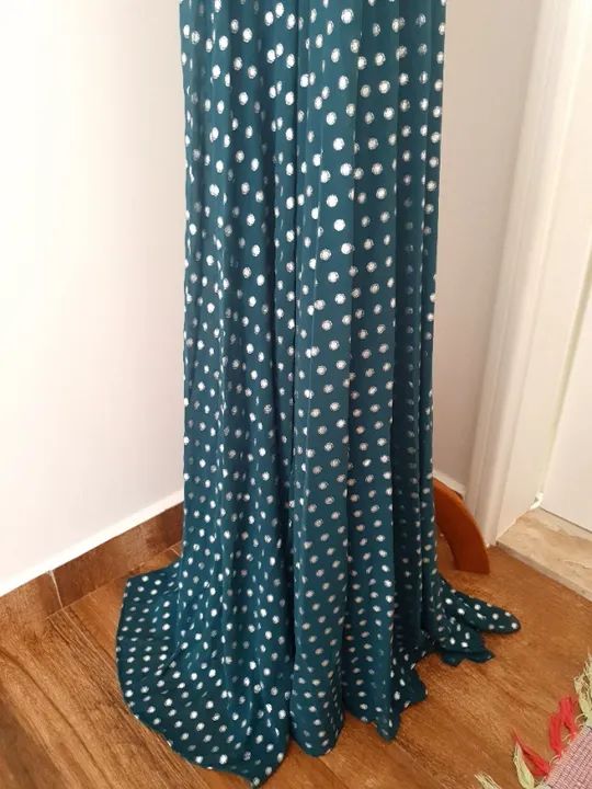 Vestido verde musgo para festas - Foto 2