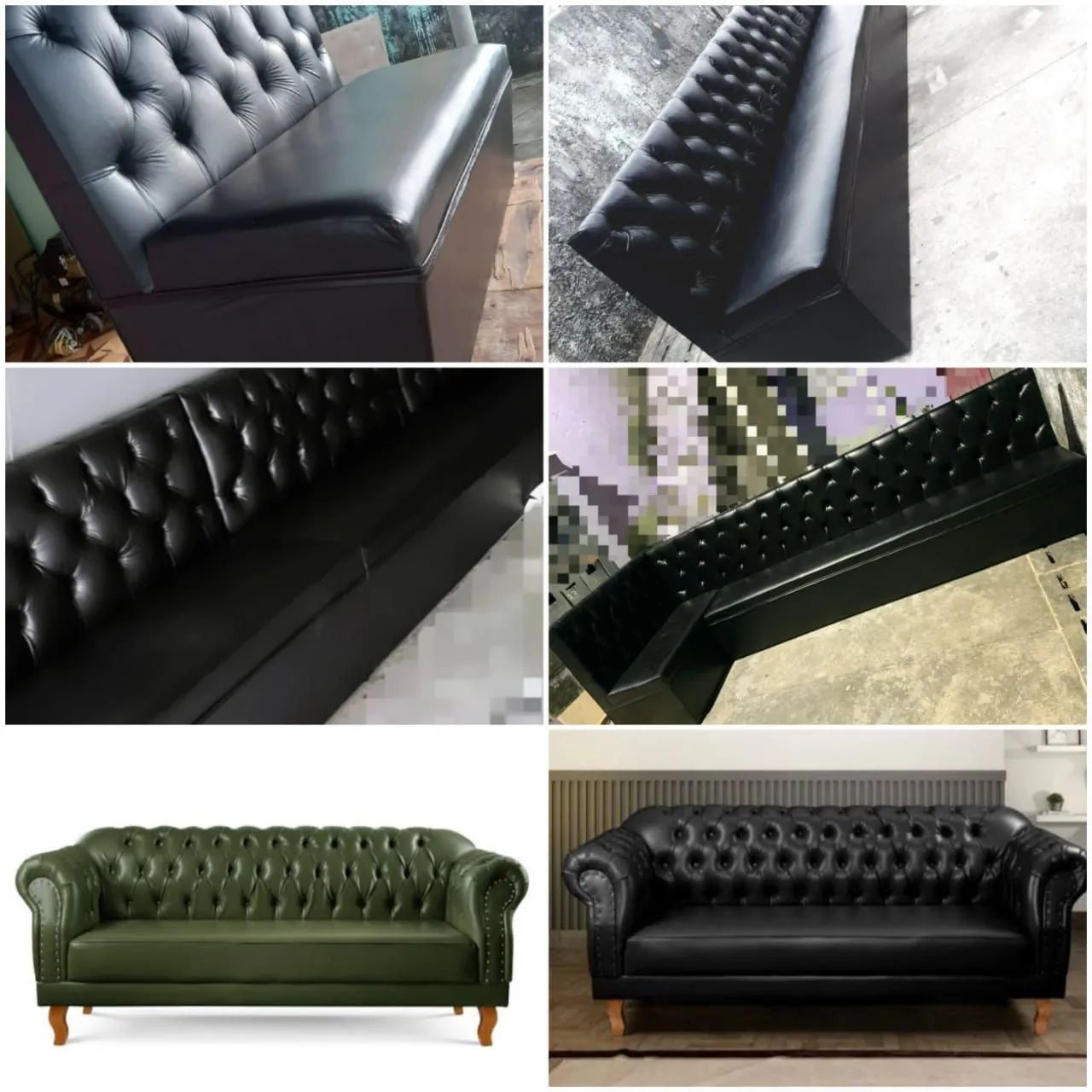 Sofás booth, sofás chesterfield 