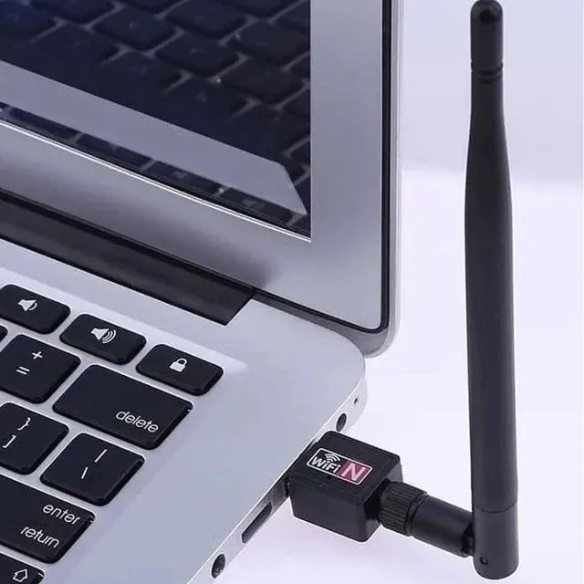 Adaptador Wireless Usb Wifi 1800mbps Sem Fio Antena Lan