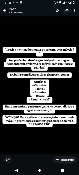 Marceneiro e reforma, armário planejado