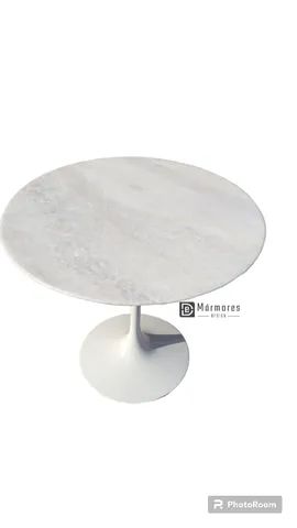Mesa Saarinen mármore espírito santo 90cm Oferta  - Foto 3