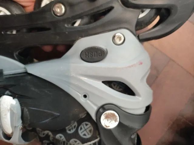 Patins roller in line 4 rodas ajustável infantil  - Foto 3