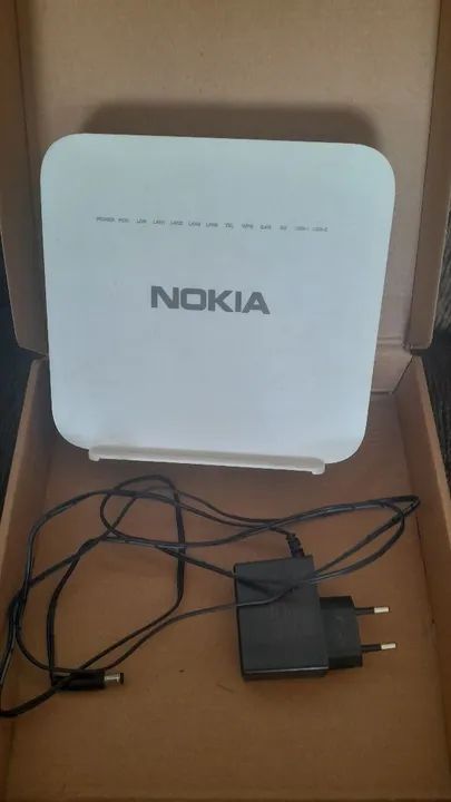 Roteador de fibra Nokia 