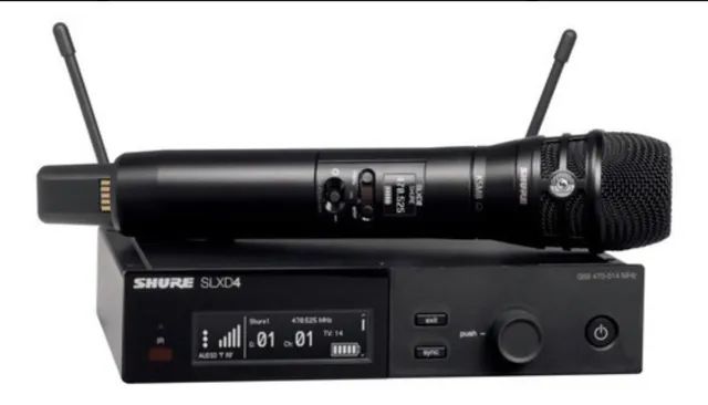 Microfone SHURE SLXD DIGITAL + Calsula KSM8 