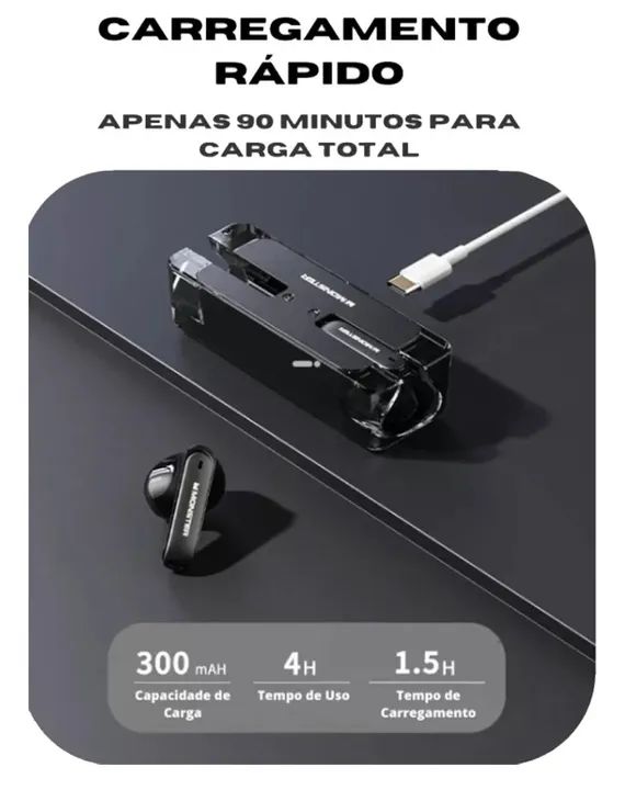 Fone De Ouvido Bluetooth Gamer Monster Airmars Xkt08 + Luvinha para Game - Foto 2