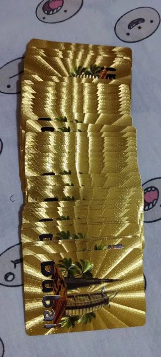 Baralho de Cartas Dourado DUBAI - Foto 4