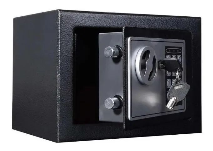 Cofre Eletrônico Digital Teclado Com Senha + 2 Chaves - Foto 4