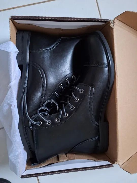 Bota Oxford social em couro legítimo - Foto 5