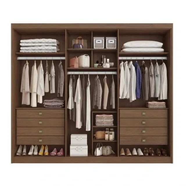 guarda roupa 6 portas 2,78 x 2,50 x 0,62 NOVO sem uso  - Foto 2